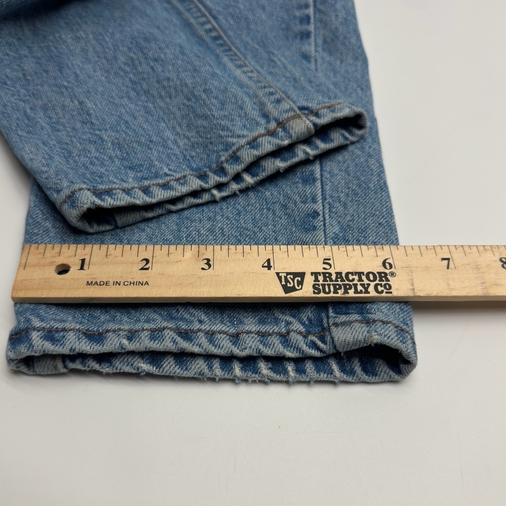 Vintage Levi' Strauss 881 Fit‎ Tab Blue Jeans 1992 orange tab women’s size 12 - Picture 8 of 14